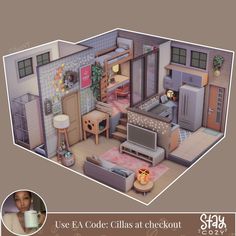 Sims Floor Plans Layout, Sims Floor Plans, Sims4 Houses, Sims 4 House, Tiny House Layout