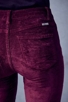 Freshen your closet with this silhouette-enhancing burgundy velvet skinny with extra stretch and comfort. 8.5" Rise / 27" Inseam 75% Cotton, 22% Rayon, 3% Spandex Good Haircut, Burgundy Velvet, Stylish Clothes, Velvet Pants, Prove It, Online Stores, New Yorker, Look Cool, Autumn Winter Fashion