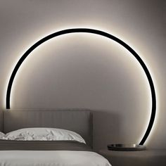 "Nordic Ring Wall Sconces Lighting Wall Lamp Bedroom Wall Light Fixture Dimmable Decorative Wall Mounted Lights Wall Art Light"