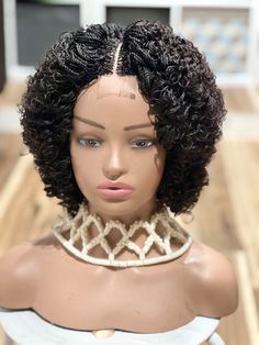 Braided Afro Hairstyles, Braided Afro, Afro Puff Ponytail, Afro Curly Wig, Micro Braids Hairstyles, Afro Hairstyles Men, Puff Ponytail, Unique Braids, Afro Wig