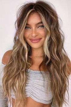 Top Ten Summer Hair Trends To Watch 2021 Summer Hair Trends, Money Piece, Brown Hair Balayage, Blonde Hair With Highlights, Brown Blonde Hair, Long Blonde, Long Wavy Hair, Summer Hair Color