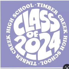 the class of 202 logo is shown in white on a purple background with black lettering