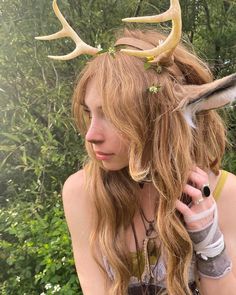 Woodland Deer Costume, Fairy Faceclaim, Fairy Renfaire Outfit, Forest Girl Outfit, Renfair Outfits