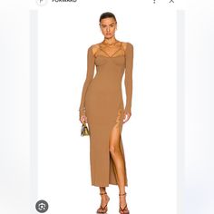 Nwt Nicholas Womens Brown Janet Rib Knit Cage Dress Brown But Also Have This In Pink Size Xs Revolve Outnet Cage Dress, Evening Dresses For Weddings, Midi Short Sleeve Dress, Striped Maxi, Green Midi Dress, Blue Midi Dress, Wedding Dress Long Sleeve, Bandage Dress, Simple Dresses