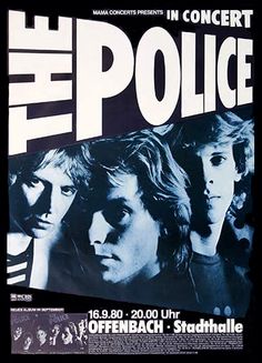 the police concert poster from 1970