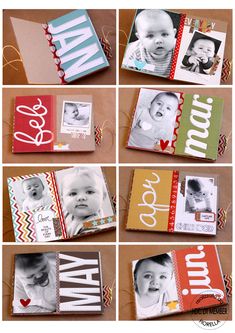 many different pictures of babys and their names on them, including one with a name