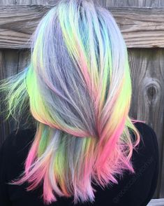 Neon Hair Color, Lavender Sky, Dyed Hair Pastel, Rose Belle, Pastel Ombre, Peach Hair, Neon Hair, Violet Hair