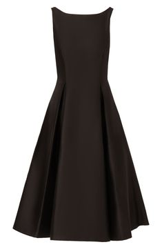 Adrianna Papell Sleeveless Mikado Fit & Flare Midi Dress | Nordstrom Formal Evening Dress With Pleated Bodice And A-line Silhouette, Satin A-line Dress With Lined Bodice, A-line Satin Dress With Lined Bodice, Elegant Fit And Flare A-line Evening Dress, Classic Fitted Bodice A-line Midi Dress, Fitted A-line Tea Length Dress For Gala, Classic Midi Dress With Fitted Bodice And A-line Silhouette, A-line Midi Dress With Pleated Back For Evening, Chic A-line Satin Dress With Fitted Bodice