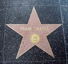 the star on the hollywood walk of fame for frank santafraa is shown in this image