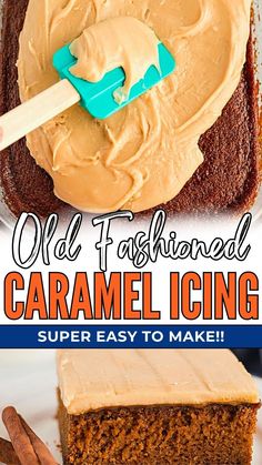 an old fashioned caramel icing recipe is so easy to make