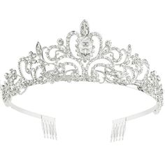 Comb Headband, Queen Crowns, Crowns And Tiaras, Party Tiara, Tiara Headband, Wedding Hairband, Crown For Women, Rhinestone Tiara, Princess Tiara