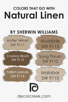 the colors that go with natural linen by sherwin williams