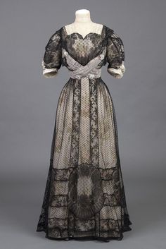 Edith Wharton, Crepe Gown, Gown Black