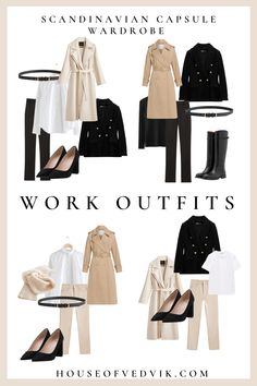 Scandinavian Capsule Wardrobe for Fall - House of Vedvik Scandinavian Capsule Wardrobe, Scandinavian Wardrobe, Neutral Capsule Wardrobe, Capsule Wardrobe Work, Scandinavian Fashion, Black Riding Boots, Capsule Outfits, Spring Fashion Outfits, Maxi Styles