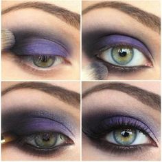 Purple Smokey Eye Makeup, Makeup Cantik, Seductive Eyes, Mekap Mata, Purple Smokey Eye, Smokey Eye Makeup Tutorial, Smink Inspiration, Makijaż Smokey Eye