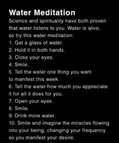 Water Meditation, Manifestation Affirmation, Manifestation Meditation, Spiritual Journals, Manifest Anything, Plan Ideas