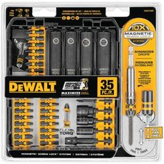 dewt screwdriver set in its packaging