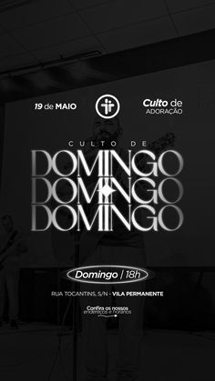 an advertisement for the event called domingo domino