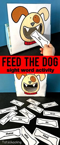 feed the dog sight word activity for kids