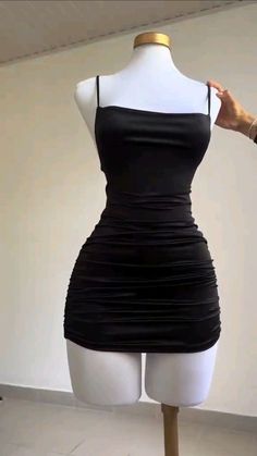 Hot Black Dress Short, Short Dresses Party Night, Cute Formal Dresses, Tight Dress Outfit, Shein Outfits, Cute Simple Outfits