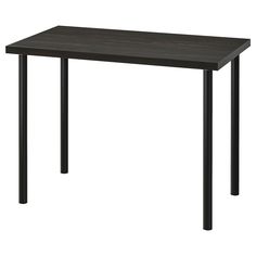 a black table on a white background