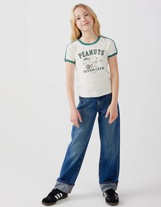 RSQ Girls Cuffed Jeans - Dark Wash | Tillys Cuff Jeans, Wwe T Shirts, Flannel Sweatshirt, Boys Graphic Tee, Cuffed Jeans, Girls Graphic Tee, Girls Blouse, Jeans Button, Jeans Kids