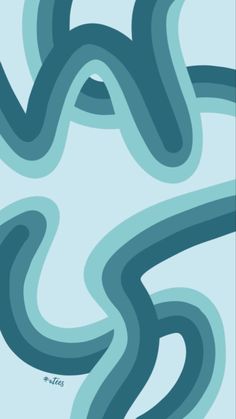 an abstract blue and white background with wavy lines in the shape of a snake's head