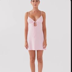 Brand New Never Worn Mini Light Pink Dress, Prom 23, Sorority Rush Outfits, Rush Outfits, Hoco Dress, Linen Mini Dress, Long Sleeve Knit Dress, Dress Inspo, Dance Dress