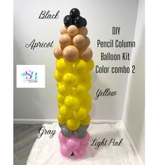 the balloon column is made up of balloons