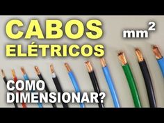 several different types of wires with the words cabos eletricos in spanish