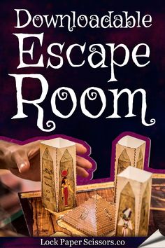 the front cover of printable escape room