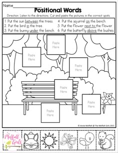 a printable worksheet for reading and writing the words in english, with pictures on