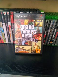 a video game sitting on top of a shelf