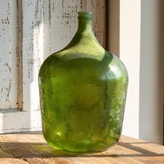 Cellar Jug Antique Green Large - Laylaloou Farmhouse Decor Extra Large Floor Vase, Park Hill Collection, Large Floor Vase, Wine Jug, Antique Glass Bottles, Park Hill, Tall Flowers, Antique Green, Beautiful Farmhouse