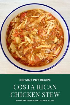 instant pot recipe for costa rican chicken stew