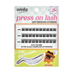 Winks Volume Press On Lashes 30 pc + Applicator Ardell Winks Volume Press On Lashes 30 pc + Applicator  |  Sally Beauty Press On Lashes, Ardell Lashes, Eyelash Extension Kits, Sally Beauty, Individual Lashes, Makeup Eyelashes, Lash Glue, Strip Lashes, Natural Lashes