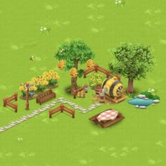 an animal farm is shown in this game