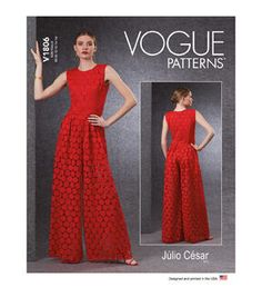 a woman's jumpsuit and top sewing pattern