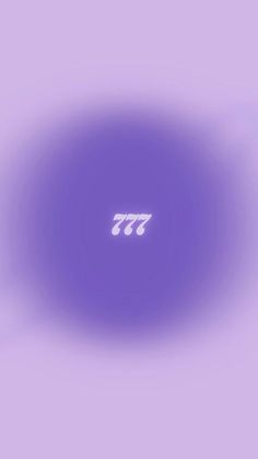 a purple circle with the word 777 on it