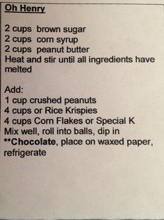 a recipe for chocolate cake with instructions on it