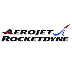 the logo for aerojet rocketdyne, a gencop company is shown