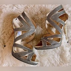 Reposhing This Item I Purchased From @Maryettencurry. Loved It, But Ready To Rotate For Something New. Questions? Leave A Comment Below! Sparkly Sandals, Jimmy Choo Gold, Jimmy Choo Shoes, Jimmy Choo, Something New, Shoes Women Heels, Shoes Heels, High Heels, Women Shoes