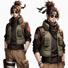 Naruto Shinobi Outfits, Naruto Evolution, Modern Anime, Ninja 2, Power Rangers Art, Outfits For Men