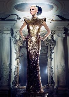 Opera Gloves, Fantasy Fashion, Gold Dress, Look Fashion