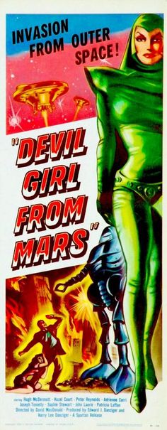 the devil girl from mars movie poster