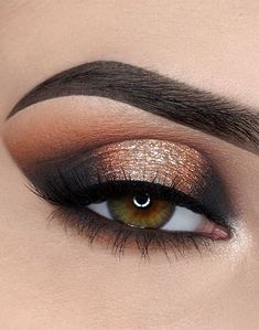 Hello Eyes Makeup Tutorial, Date Night Makeup Green Eyes, Makeup For Hazel Eyes And Brown Hair, Makeup Ideas For Hazel Eyes, Glam Eye Makeup Looks, Green Hazel Eyes, Eye Makeup Trends, Fire Genasi, Hazel Brown Eyes