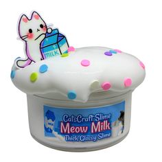 cat craft slime meow milk that's glazey slime for cats