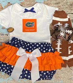 University of Florida Gators Outfit, Baby Girls, Toddlers – Needles Knots n Bows Florida Gators Outfit, Themed Costumes, Florida Outfits, Hospital Outfit