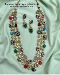 Latest Jewellery, Gold Polish, Mala Beads, Multi Layering, Semi Precious, Jewelry Collection, Beads, Chain, Gold