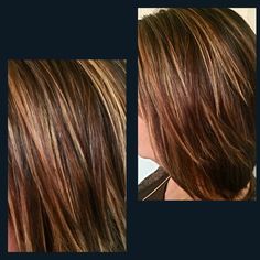 Goldwell chestnut Browns with golden highlights #chestnutbrowns #highlights #goldwell #goldwellny #goldenhighlights Highlights On Short Brown Hair, Foil Hair Color, Copper Streaks, Bold Highlights, Carmel Highlights, Chestnut Brown Hair, Purple Ombre Hair, Copper Balayage, Chestnut Hair